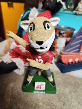 WSU Butch. T Cougar Mascot Bobblehead